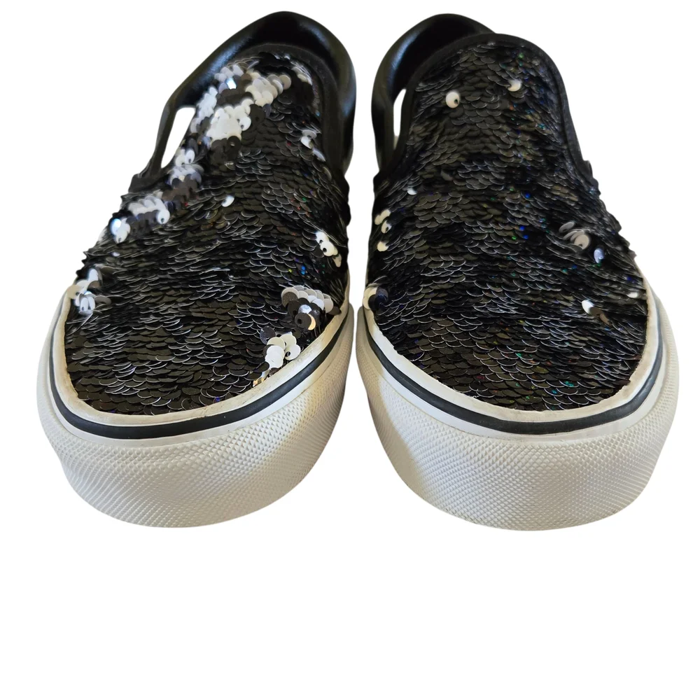 Vans Black‎ Sequin Slip-On Sneakers - Picture 4 of 11
